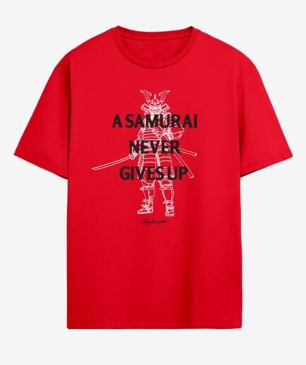 CORYxKENSHIN NEVER GIVE UP RED T-SHIRT